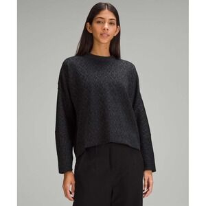 NWT LULULEMON Limited Edition Textured Jacquard Crewneck Pullover‎ SIZE 6